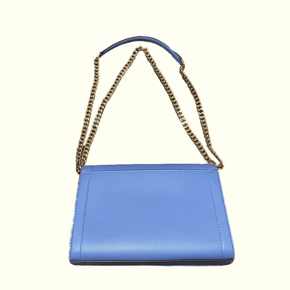 🌟70% OFF🌟NEW🌟 Michael Kors Kinsley Medium Flap Shoulder Bag French Blue